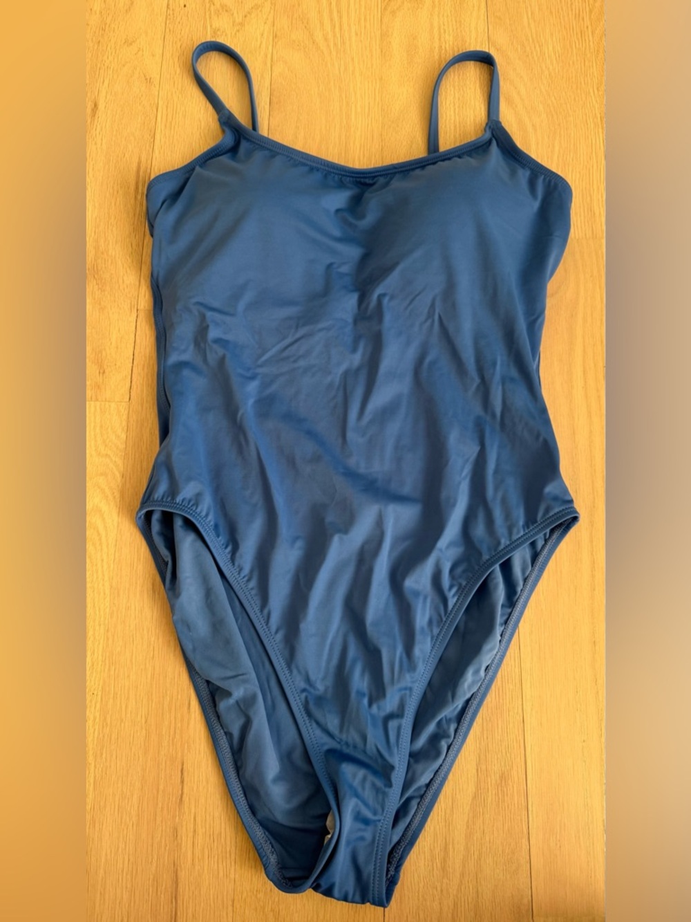 New Andie Swim One Piece Bathing Suit Amalfi L Horizon Blue NWT